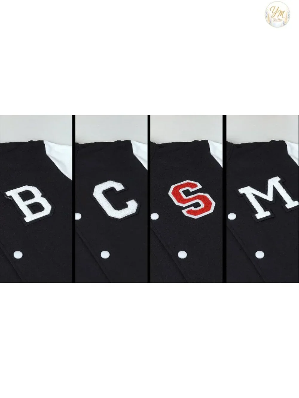 Men's Slim Fit Varsity Jacket Letterman Bomber Cotton Blend
